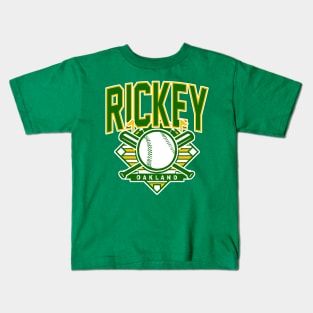 Vintage Oakland baseball Rickey Kids T-Shirt